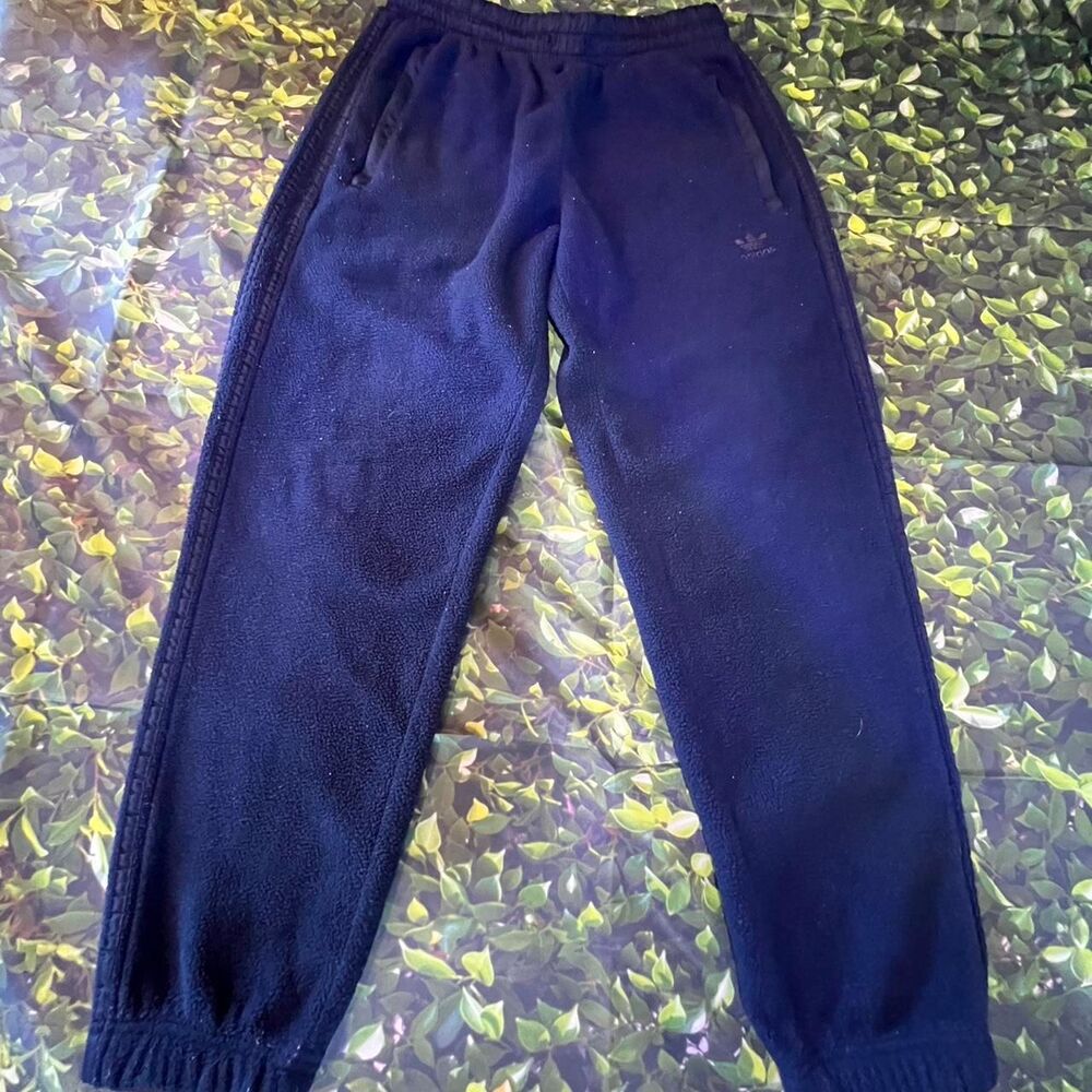 Adidas-originals Men's Black and Navy Joggers-tracksuits